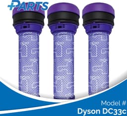 Dyson DC33c Filters (3 Stuks, Plus.Parts® alternatief voor 923413-01) — thumbnail 1