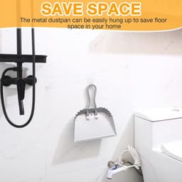 Set van 4 Heavy Duty Metalen Stofpannen - Uitstekende Reinigingsoplossing voor Thuis en Commercieel Gebruik — thumbnail 2