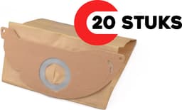 Geschikt voor KARCHER. voordeelpak 2 x 10 stuks. Stofzuigerzakken voor WD2, KNT2, 6.904-322.0, KFI222, Papier. COVAKO Merk — thumbnail 1