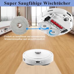 Stofzuigeronderhoudsset - Geschikt voor Roborock V20 Qrevo Master-Slim - Accessoires - veegrobot vervangingsonderdelen - Bevat 2 rolborstels, 2 filters, 2 stofzakken, 2 zijborstels en 2 doeken - 10 stuks — thumbnail 4