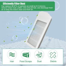 onderhoudsset robotstofzuiger - 16 stuks - Geschikt voor ECOVACS DEEBOT N20 - N20 PLUS - N20 PRO PLUS - Vervangingsset - met Wasbare Natte Dweilpads, rolborstel, Zijborstels, hepa filter — thumbnail 4
