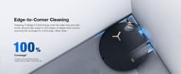 ECOVACS - DEEBOT X8 Pro omni - Stofzuig en dweilrobot (zwart) - 18.000 Pa zuigkracht- Zelfreinigende Robotstofzuiger met Warmwater – Dweilsysteem - Automatisch Leegstation - Geschikt voor dierenharen — thumbnail 4