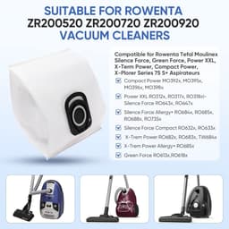15x Stofzuigerzakken voor Rowenta - Hygiène+ ZR200520/720/920 - 4-laags Filter 99,97% - Voor Silence Force & Power XXL Modellen — thumbnail 4