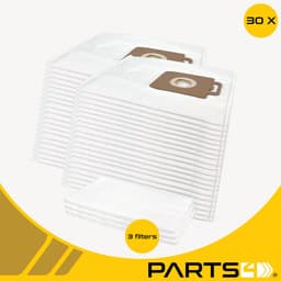30 Stofzuigerzakken PARTS4® geschikt voor Nilfisk Select / Power -incl. 3 filters- | Made in Europe | Passend in o.a. Nilfisk Select, Select Parket, Select Petcare & Nilfisk Power P10, P20, P40 — thumbnail 5