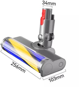 Mondstuk Parketborstel - Accessoires en Onderdelen voor Steelstofzuiger - Zuigmond Geschikt voor Dyson V11 V10 V8 V7 - voor Gladde Harde Vloeren — thumbnail 3