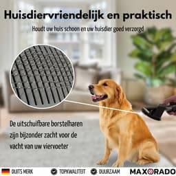 Maxorado dierverzorgingsborstel met 140cm slang en adapters - stofzuiger opzetstuk voor honden katten paarden - haarverzorging geschikt voor dyson v7 v8 v11 v15 en 35mm systemen - Dierenhaar Borstel — thumbnail 3