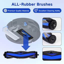 X9 Accessoires gescht voor Ecovacs Deebot X9 Pro Omni/X9 Pro stofzuiger, 1 hoofdborstel, 2 rollen reinigingsdoeken, 4 zijborstels, 4 HEPA-filters, 4 stofzakken, 1 reinigingsgereedschap — thumbnail 5
