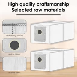 (6 Stuks) X8 Pro Omni Vervangende Stofzakken Compatibel Met ECOVACS DEEBOT X8 PRO OMNI/ T80 Omni/ T30C Omni/ X9 Pro Omni/ T50 MAX PRO Omni/ T50 PRO Omni Robotstofzuiger, Stofzakken, Stofzuigerzak — thumbnail 2