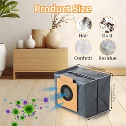 10x stofzakken geschikt voor de Eufy Clean X8 Pro/X10 Pro Omni robotstofzuiger - Stofzuigerzakken - Luiertas met grote capaciteit - accessoires - Vervangende stofzak — thumbnail 4