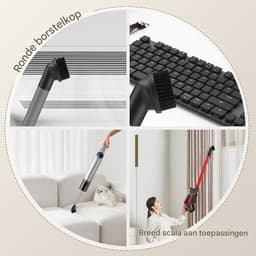 EXCITAT 2 stuks - Borstel - 35 mm - Stofzuigerborstel - Stofzuigeraccessoires - Geschikt voor universele stofzuigers met een diameter van 35 mm — thumbnail 5