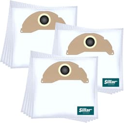 Sillar, stofzuigerzakken, synthetisch, van microvezel, 3 filterlagen, vervanging, geschikt voor stofzuigers Karcher WD2.200 WD 2400 WD 2500 E 5.100 SE 6.100, 15 stuks — thumbnail 4