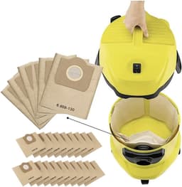 AUM® Stofzuigerzakken 20 stuks - geschikt voor Karcher WD3 - Kärcher WD3 - MV3 A 2204 6.959-130.0 stofzakken stofzuiger zak — thumbnail 2