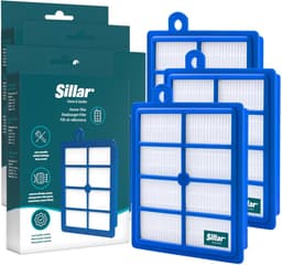 Sillar, set 3 stofzuigerfilters, HEPA, anti-allergeen, geschikt voor Electrolux Classic Silence Ultra Silencer Pure D8 D9, vervanging voor filters AFS1W, EFH12, FSEL01, FR-6558, FR-7111, 9001951202 — thumbnail 1