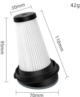 4 x vervangende filters - geschikt voor Rowenta X-pert 3.60 X-Pert 160 ZR005202 - Filter Wasbaar — thumbnail 2