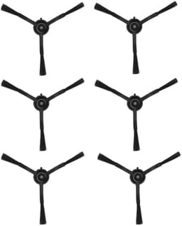 4 Stuks Zijborstels geschikt voor Roborock Q8 Max veegrobots - Stofzuiger onderdeel - Driehoekige borstel - Accessoires - Zwart — thumbnail 1