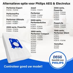 DEGG® - S-BAG Stofzuigerzakken - Geschikt voor Philips S-BAG - Top Kwaliteit - Compatibel met Philips FC8021, AEG GR201S en Electrolux E200S - 6 STUK(S) — thumbnail 3