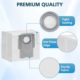 PolkaHome® 12 Stuks stofzuigerzakken geschikt voor Roborock Q5 Max+, Q5 Pro+, Q8 Max+, Q7 Max+, S8+, S8 Pro Ultra, S7 Pro Ultra, S7 MaxV Ultra – Set van 12 Stuks, Vervangende Stofzakken, Robotstofzuiger Accessoires voor Roborock Q5, Q7, S7, S8, Q7+ — thumbnail 5