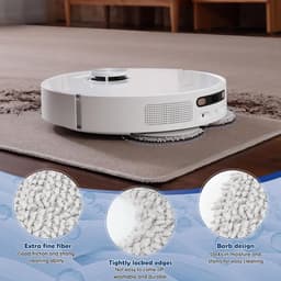 10 stuks dweilmop geschikt voor Dreame L10s Pro Ultra Heat/L10s Ultra/L10s Pro Ultra/L20 Ultra/ geschikt voor Ecovacs Deebot T30 robotstofzuiger, microvezel, zacht, wasbaar en herbruikbaar, vervangende — thumbnail 2