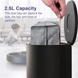 8 stuks stofzakken geschikt voor Eufy-X10 Pro Omni, X8 Pro SES robotstofzuiger, stofzak, vervanging Clean Base zak — thumbnail 5