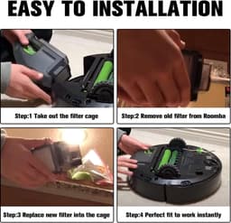 6 stuks filters vervanging geschikt voor iRobot Roomba e, i & j Serie E5, E6, i3, i3+, i4, i4+, i5, i5+, i6, i6+, robotstofzuigers — thumbnail 5