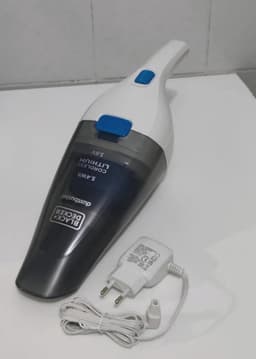 Handstofzuiger - Draadloze Accu Kruimeldief met HEPA-filter, Zakloos en Lichtgewicht, 325 ml, Wit/Blauw — thumbnail 3