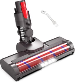 ZENC® Zuigmond met LED Geschikt voor Dyson V15, V11, V10, V8 & V7 Steelstofzuiger - Borstel - Vloerborstel - Stofzuigermond - Opzetstuk - Parketborstel - Mondstuk - Stofzuiger - Stofzuigeraccessoires - Grijs — thumbnail 1