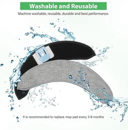 6 stuks dweildoeken voor iRobot Roomba Combo J7, J7+, J9+, J9 Plus, 10 Max robotstofzuigeraccessoires, herbruikbaar en hoge reinigingsprestaties, reserveonderdeel — thumbnail 2