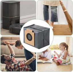 Eufy Premium 10 stuks stofzuigerzakken voor Eufy Clean X8 Pro/X10 Pro Omni robotstofzuiger, stofzak, accessoireset, reserveonderdelen, grote capaciteit — thumbnail 4