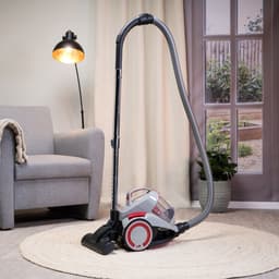 Dirt Devil Stofzuiger zonder Zak DD2502 - Vacuum Cleaner 700W HEPA 12 Filter - Cycloon Stofzuiger met Combiborstel, Kierenzuigmond en Parketzuigmond - Stofopvangbak 1,8 L - Grijs/Rood — thumbnail 5