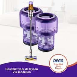 DEGG - Hepa filter geschikt voor Dyson V12 - Detect slim - wasbaar - vervangt filter V12 - filter steelstofzuiger - Duurzaam - Premium kwaliteit - JAARPAKKET - 4 STUK(S) — thumbnail 2