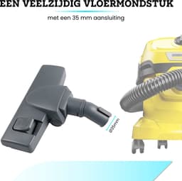 Somstyle Stofzuigermond Geschikt voor Karcher SE5 SE6 WD2 WD3 WD4 WD5 WD6 WD6P WD7 - Ø 35 MM - Stofzuiger Accessoires - Mondstuk - Zwart — thumbnail 5