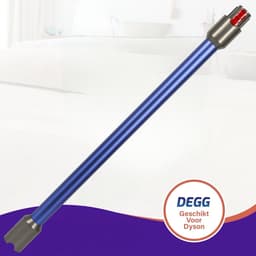 DEGG® - 2-Delige Steelstofzuiger set - Geschikt voor Dyson V10, V11, V15, V7 en V8 - Zuigmond + Zuigbuis (blauw) - Premium Kwaliteit — thumbnail 2
