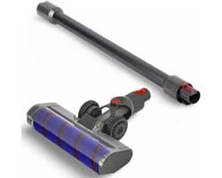 DEGG® - Combi Set - Geschikt voor Dyson Borstel + Stang (donker-grijs) - passend op: V15, V11, V10, V8 en V7 - Premium Kwaliteit