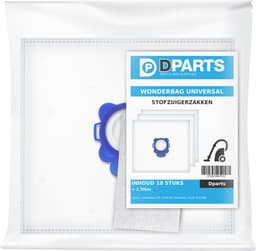 Dparts Wonderbag Universal - Stofzuigerzakken - 10 Stuks + Filter - Geschikt voor Rowenta Moulinex Tefal — thumbnail 2