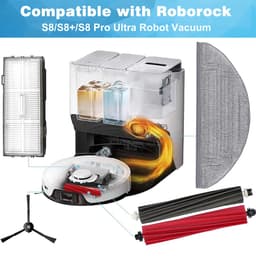 YONO Accessoires Set geschikt voor Roborock S8 - S8 Pro Ultra - S8+ - Hoofdborstel - Dweilpads - Borstels - Filters - 16in1 — thumbnail 2