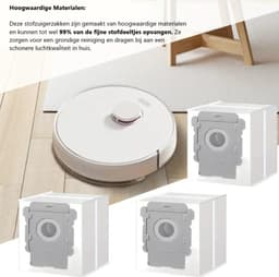 Dutchers® 12 Stuks Vervangende Stofzuigerzakken Geschikt voor iRobot Roomba - Compatibel met i8, i8+, i7, i7+, i6, i6+, i5, i5+, i4, i4+, i3, i3+, s9, s9+, j7, j7+ - Geschikt voor iRobot Onderdelen - Perfecte Pasvorm en Premium Kwaliteit — thumbnail 4