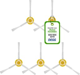 DEGG® - Zijborstel geschikt voor iRobot roomba 800/900 serie - Geschikt voor iRobot roomba onderdelen - Roomba Spinners - 5 STUK(S) — thumbnail 1
