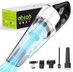Luxe Kruimeldief – Snoerloos – Best Verkocht – Handstofzuiger – Vacuum Cleaner – 6000mAh – HEPA Filter – 10000PA – Lichtgewicht – Wit — thumbnail 1