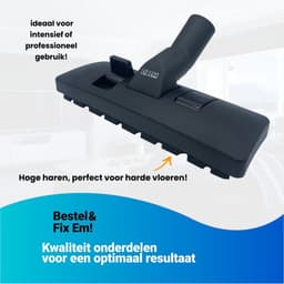 Fixem® Stofzuigermond - Zuigmond - Stofzuiger borstel - 32 en 35MM - geschikt vele merken stofuigers met ronde buis - Stofzuigervoet - Mondstuk - Opzetstuk - Hulpstukken — thumbnail 2