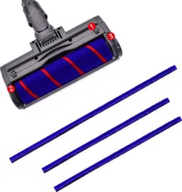 3x Zachte Pluche Vilt Strips Voor Dyson V6 V7 V8 V10 V11 Stofzuiger SoftRoller Hoofd Vervanging Accessoires Onderdelen — thumbnail 2