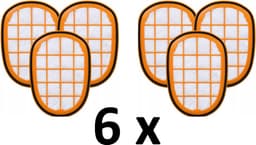 6 X stofzuigerfilter vervanging voor Philips FC5005, FC6802, Speedpro Max Aqua 8000, FC6802, XC8147, SPEEDPRO MAX 6000 FC, SPEEDPRO MAX 7000 XC, SPEEDPRO MAX 8000 XC — thumbnail 1