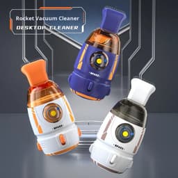 KZQ Mini bureaustofzuiger 600 Pa zuigkracht - Compact en draagbaar voor gumresten papiersnippers en toetsenbordstof - Capaciteit 55 ml - Blauw — thumbnail 2