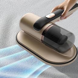 Draagbare Stofzuiger - Handstofzuiger Bed - Hygiënisch Huis - Krachtige Zuigkracht - 100 mbar - Goud — thumbnail 5