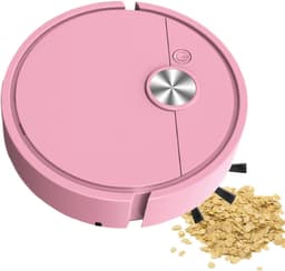 Bureau Stofzuiger Robot - Kruimelrobot Mini - Bureau Schoonmaken - Slimme Navigatie - 27.5 x 26.4 x 7.4 cm - Roze — thumbnail 1
