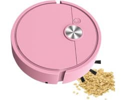 Bureau Stofzuiger Robot - Kruimelrobot Mini - Bureau Schoonmaken - Slimme Navigatie - 27.5 x 26.4 x 7.4 cm - Roze