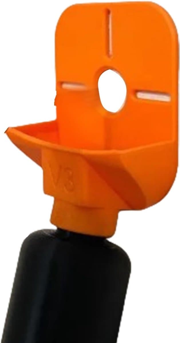 Boorstofvanger - Stofopvangbak - Schone werkplek - Praktisch flesontwerp - 10.5 x 8.3 cm - Oranje — afbeelding 1