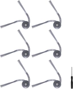 Zijborstels - Compatibel met Roborock Q Revo Curv/Edge - Vervangbare borstels - Efficiënte reiniging - Hoogwaardige kwaliteit - Eenvoudige installatie - Stofzuigerborstels — thumbnail 2