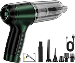 Draagbare Kruimelzuiger - Handstofzuiger Auto - Snel Opruimen - Krachtige Zuigkracht - 600 Gram - Zwart — thumbnail 1