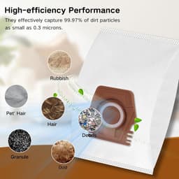 20 stuks stofzakken - Voor Miele Hoover Pure CO-stofzuigerzakken voor Guard M1 S8380 Flex Parquet Silence Performance Cat & Dog-serie - voor Miele TU Guard S1 L1 M1 /CO — thumbnail 2