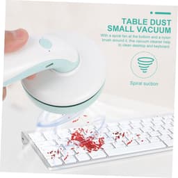 Mini Stofzuiger - Draagbare Cleaner - Bureau Schoonmaken - Geluidsarm Ontwerp - 15 cm - Zwart — thumbnail 3